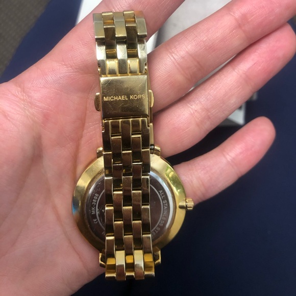 Michael Kors Gold Toned Watch with Crystals - Picture 5 of 15